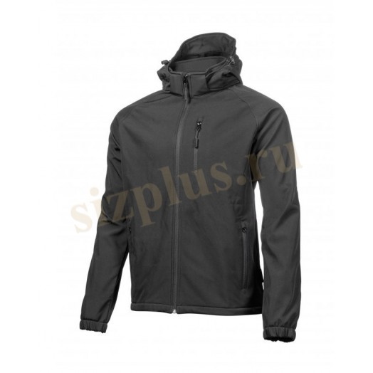 Куртка "DITTER" SOFTSHELL с капюшоном, черная 