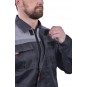 Костюм рабочий "ФАВОРИТ-СП NEW" (куртка/полукомбинезон) ткань пл. 210 г/м², т.серый/серый/красный