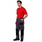 Костюм "СТАТУС-СП" (куртка/брюки) ткань пл. 240 г/м², серый/черный/красный