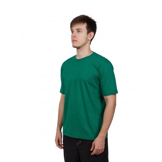 Футболка мужская с коротким рукавом (Светло-Зеленый) ткань пл. 160 г/м²