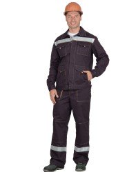 Костюм мужской "ТРОЯ-СП" (куртка/брюки) ткань 100% х/б, пл. 320 г/м²