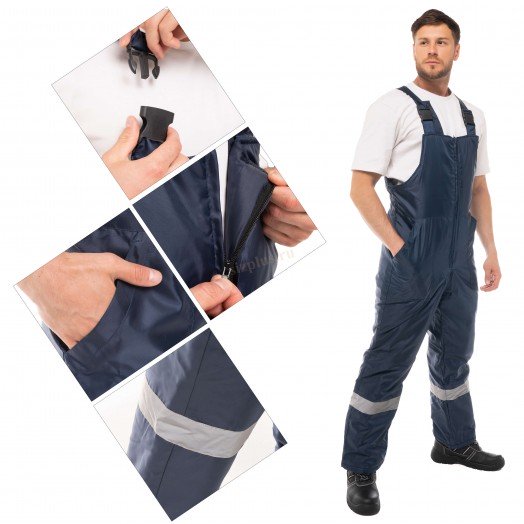 Костюм зимний МАСТЕР-СП (тк. Оксфорд) п/к, т.синий