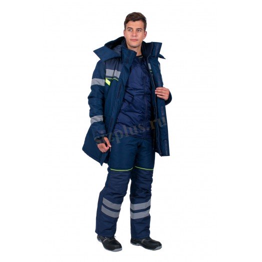 Костюм зимний PROFLINE SPECIALIST WINTER (тк.Восток-мембрана) п/к, т.синий
