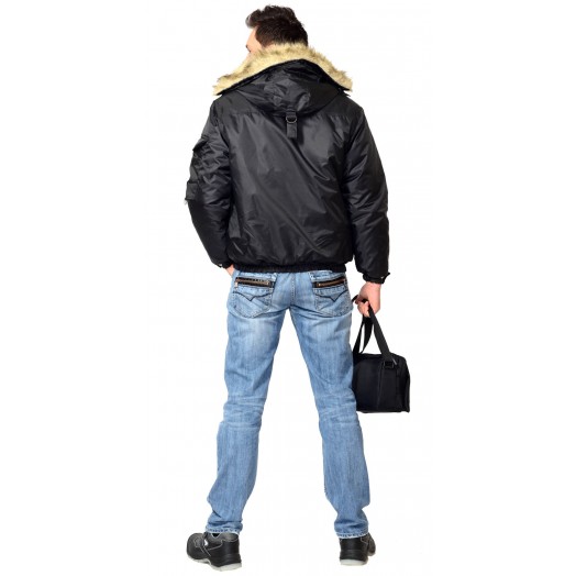 Куртка утепленная АЛЯСКА-СП (тк.Оксфорд, 210), черный