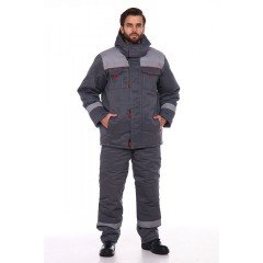 Костюм зимний ФОРВАРД-СП (тк.Смесовая, пл.210) п/к, серый/св. серый 