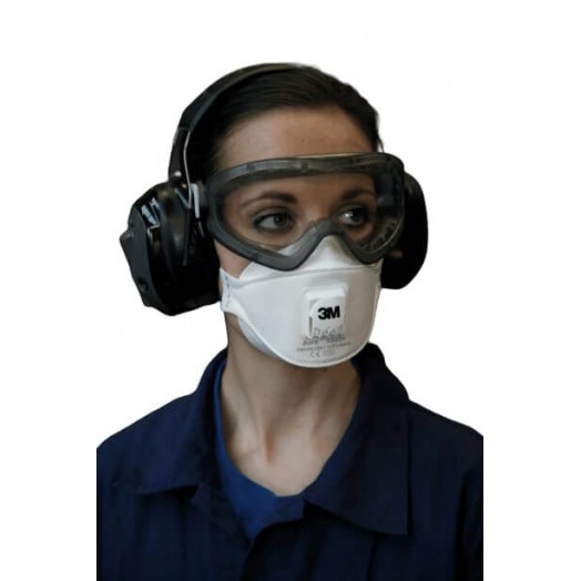 Респиратор 3М™ Aura 9332+ (FFP3, до 50 ПДК) для защиты от пыли, туманов, дымов / с клапаном выдоха