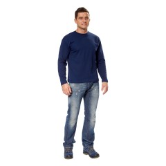 Футболка мужская с длинным рукавом (т.Зеленый) ткань пл. 160 г/м²