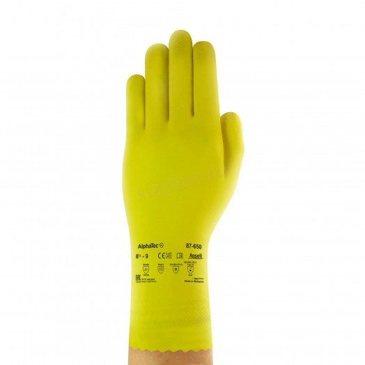 Перчатки Ansell AlphaTec® 87-650 (Альфатек) латексные /Универсал-плюс