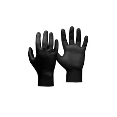 Нитриловые перчатки JETA SAFETY Natrix, цвет черный упаковка 25 пар