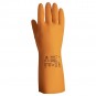 Химические перчатки из латекса Atom Comfort с хлопковым напылением JCH401