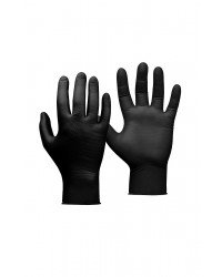 Нитриловые перчатки JETA SAFETY Natrix, цвет черный упаковка 25 пар