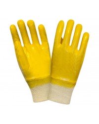 Перчатки с легким полным нитриловым покрытием и трикотажная резинка (ЭКОНОМ)
